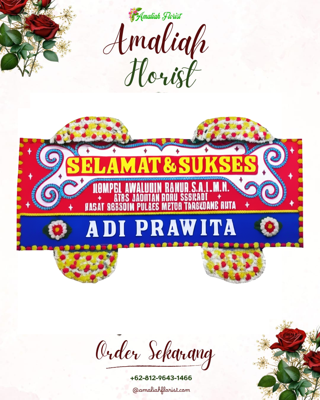 Papan Bunga Ucapan Selamat Sail